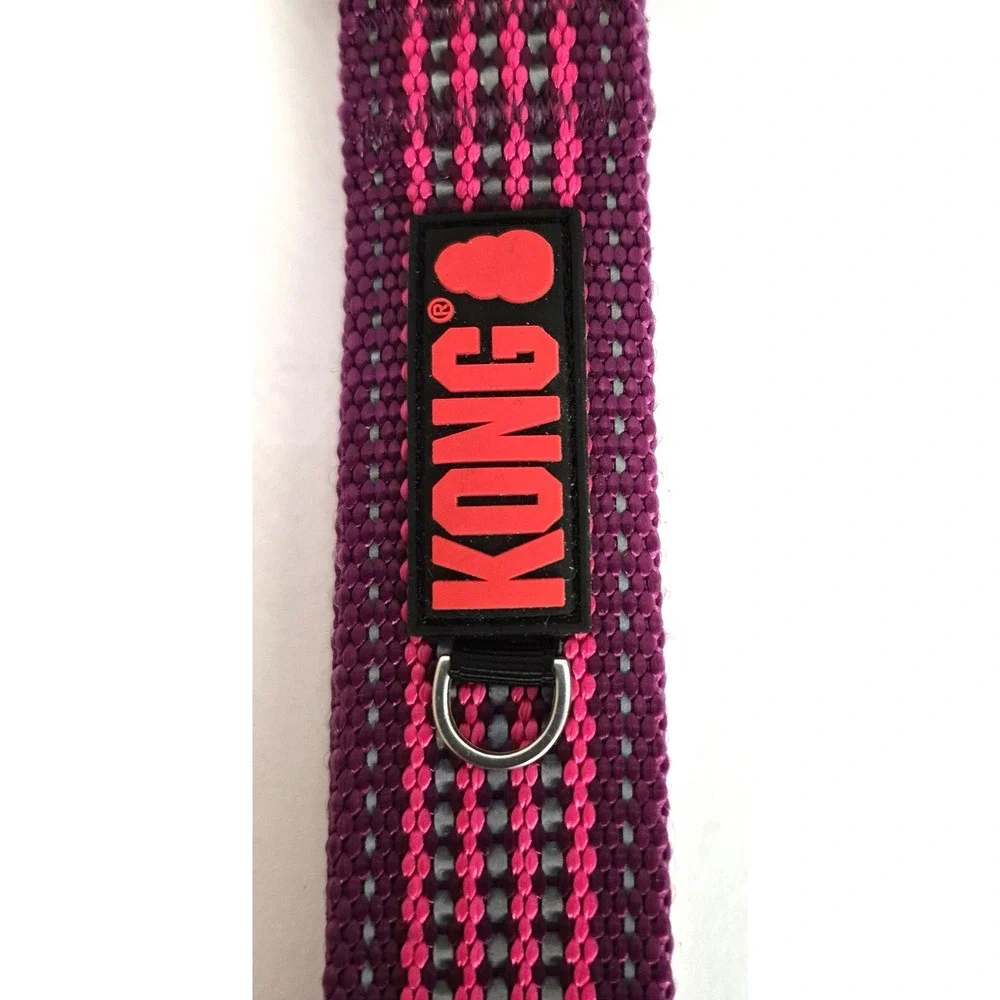 Kong X Large Purple & Pink Comfort & Reflective Padded Dog Collar, NWT